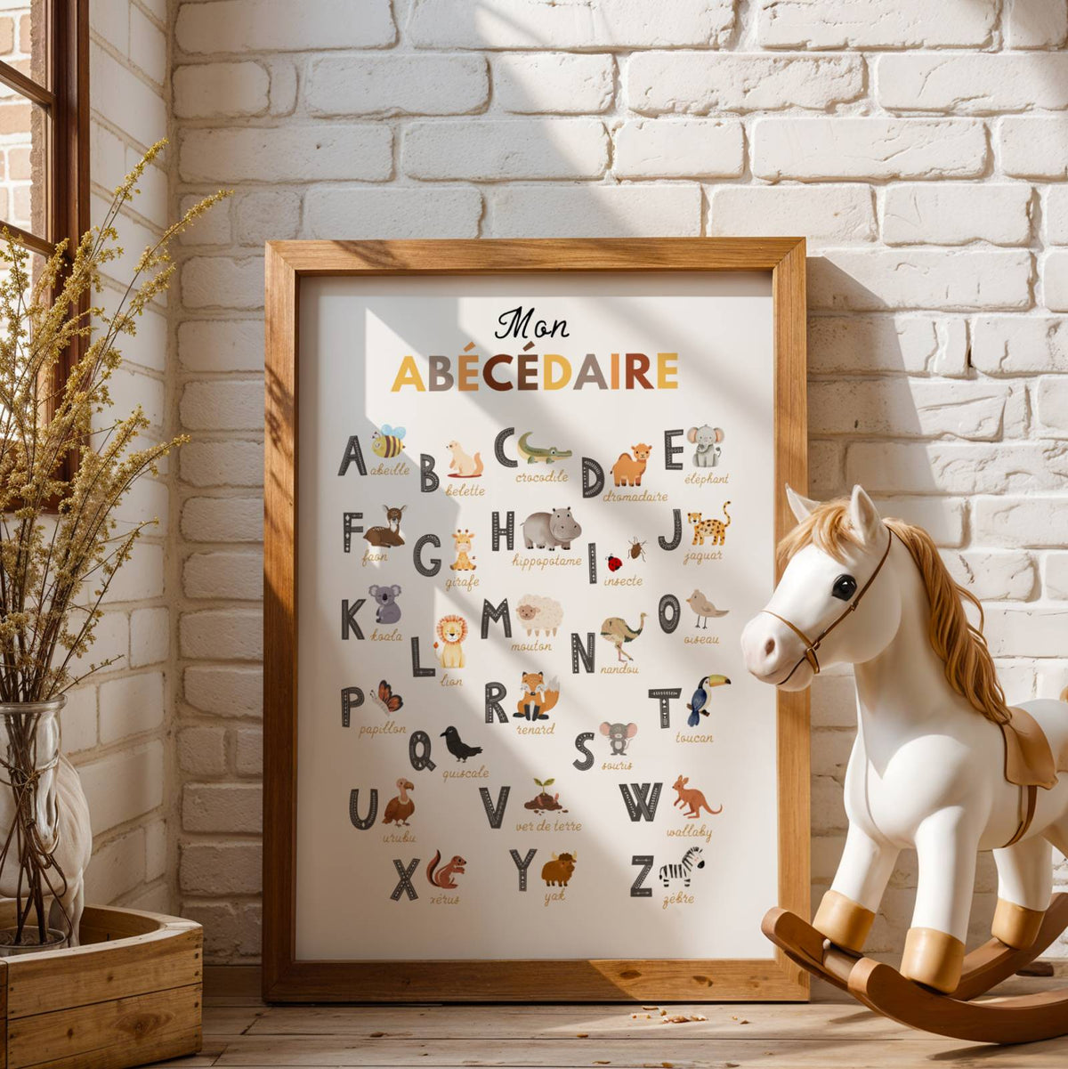 Affiche alphabet chiffres animaux enfant à imprimer Atelier des Kids
