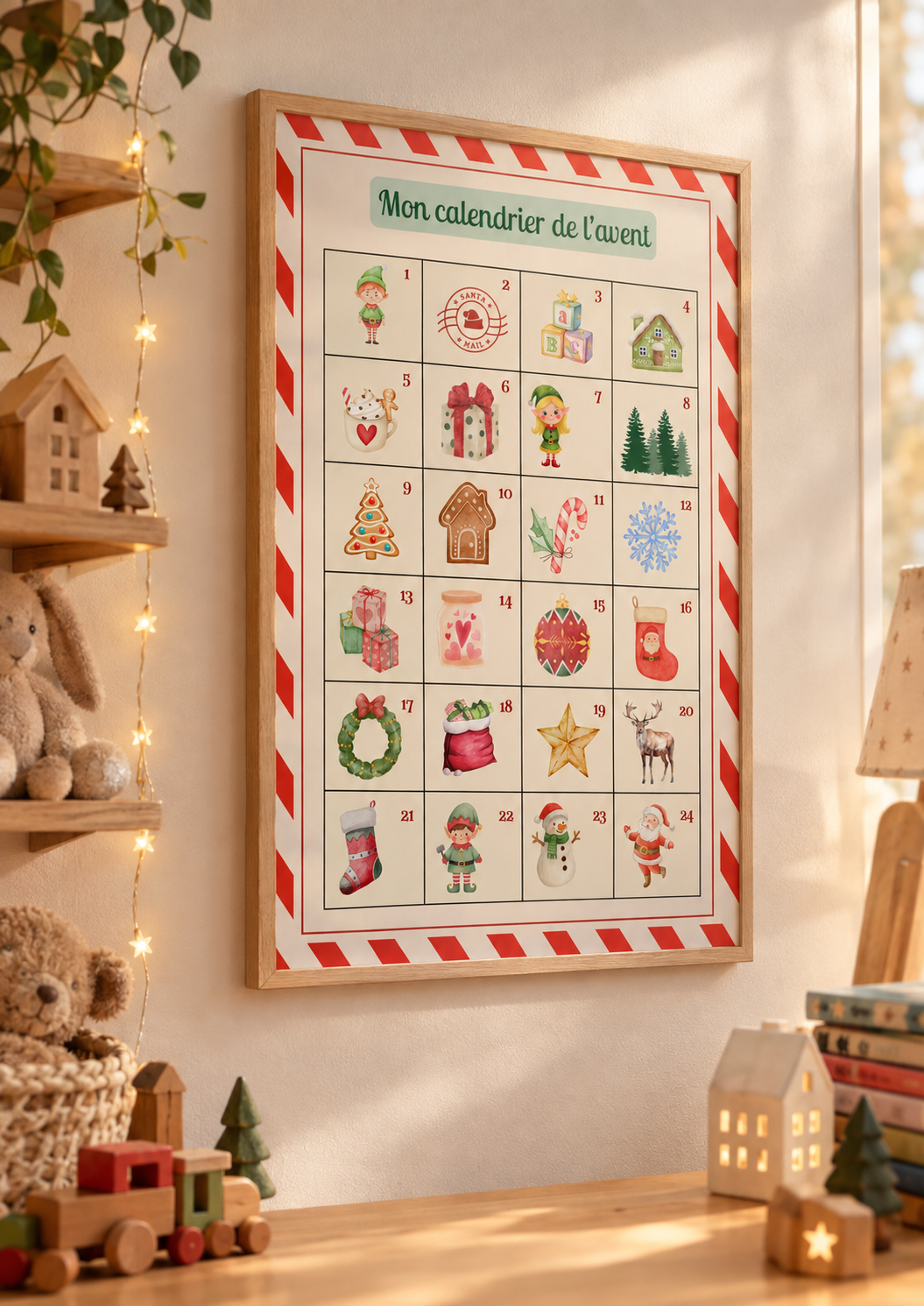 Mon Calendrier de l'Avent à imprimer — Activités de Noël - Maternelle 3-6 ans