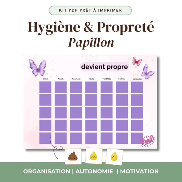 Collection autonomie propreté enfant outils visuels imprimables Montessori